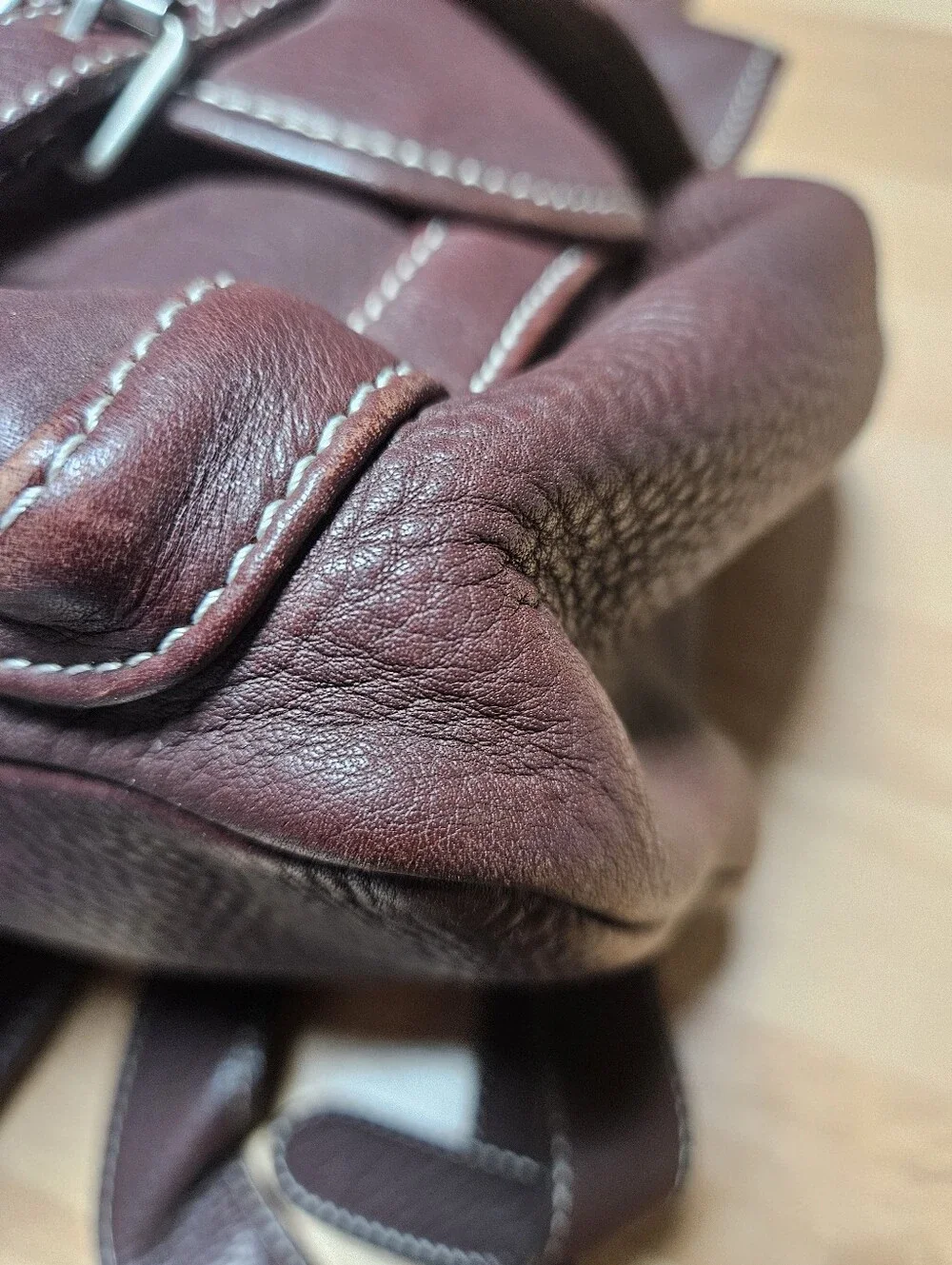 Vintage J Crew Brown Leather Backpack Rucksack